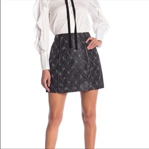 🆕BCBG MAXAZRIA Metallic Black skirt